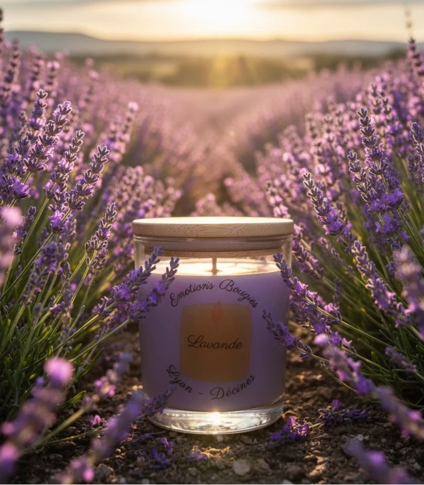 Bougie parfumée à la lavande