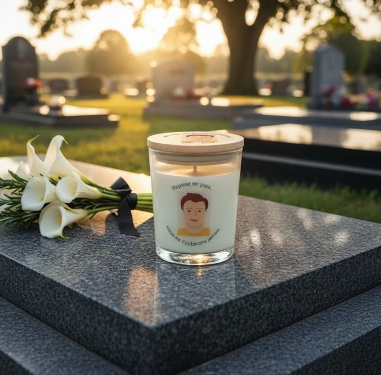 Bougies pour deuil, décès et hommage funéraire