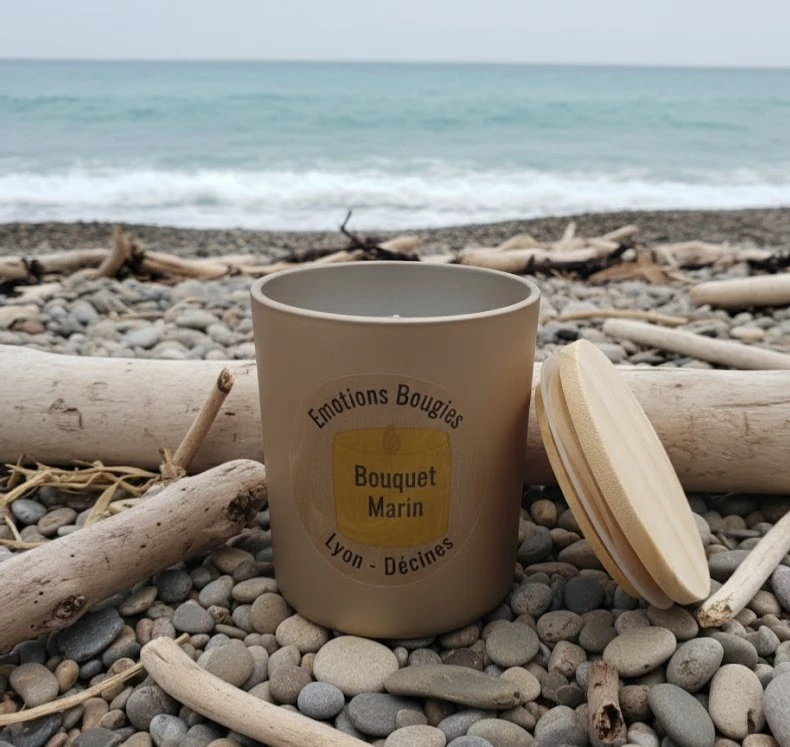 Bougie végétale parfumée Bouquet marin